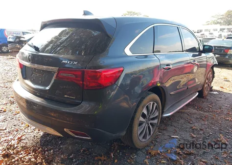 2014 Acura Mdx Technology Package from USA, damaged, VIN 5FRYD4H4XEB012007